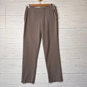 Pure Jill Pants Womens Size XS Taupe Slim-Leg Pima Cotton Blend Stretch